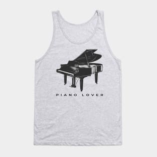 Piano Lover Grand Piano Tank Top